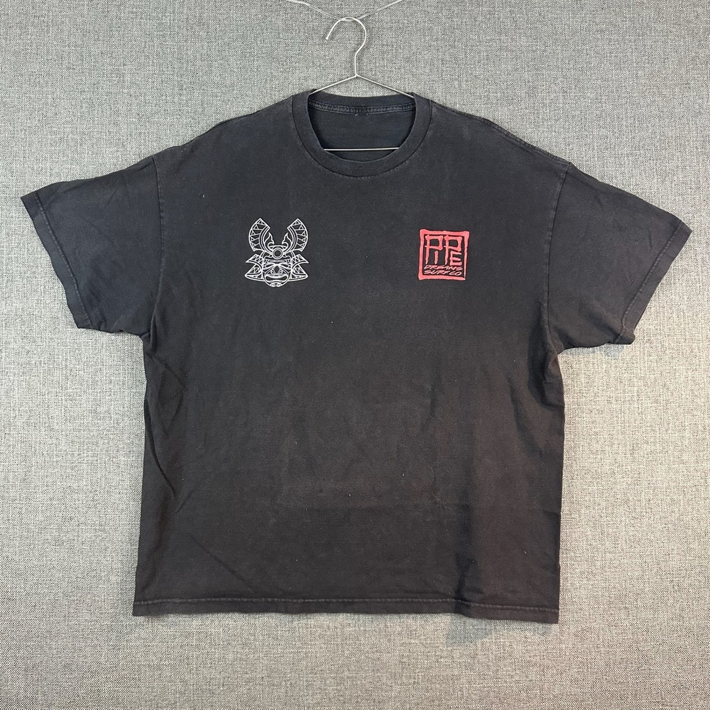 RE DRIVEN‎ SURF CO Black T-Shirt Hannya Mask Graphic Tee Streetwear Style
